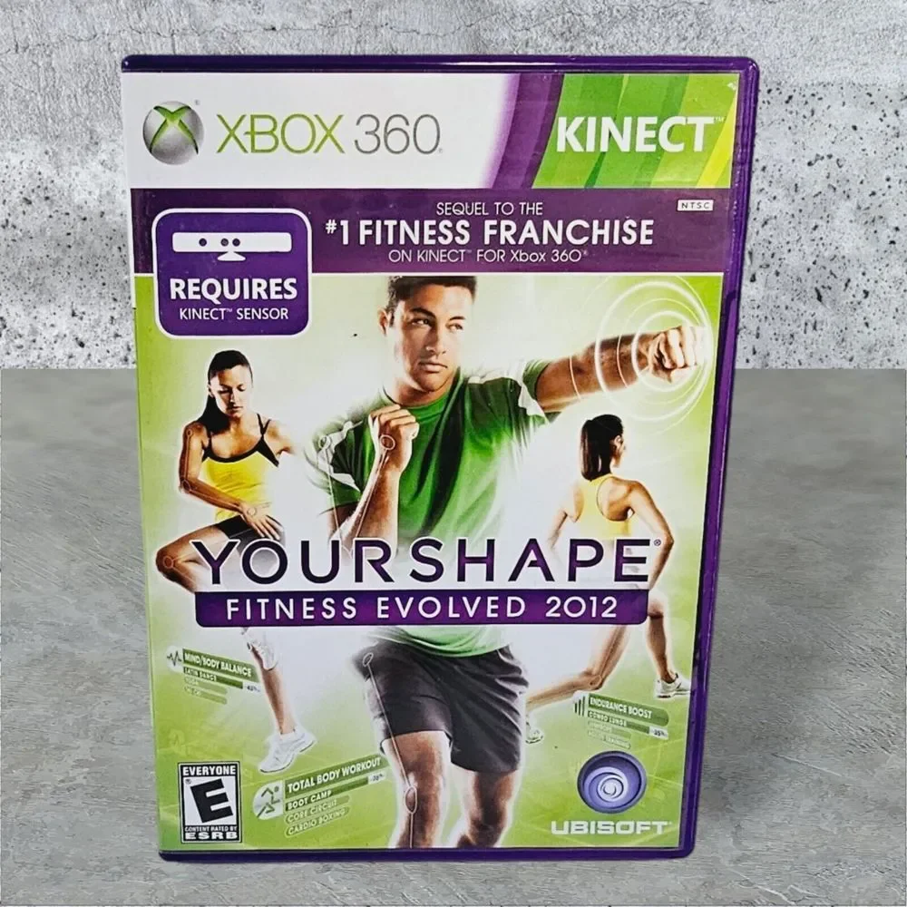Kinect Your Shape: Fitness Evolved 2012 (Xbox 360) Complete W/ Manual‎